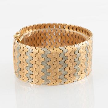 Bracelet, 18K three-colour gold, Italy.