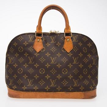 A monogram canvas hand bag "Alma" by Louis Vuitton.