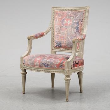 A gustavian armchair.