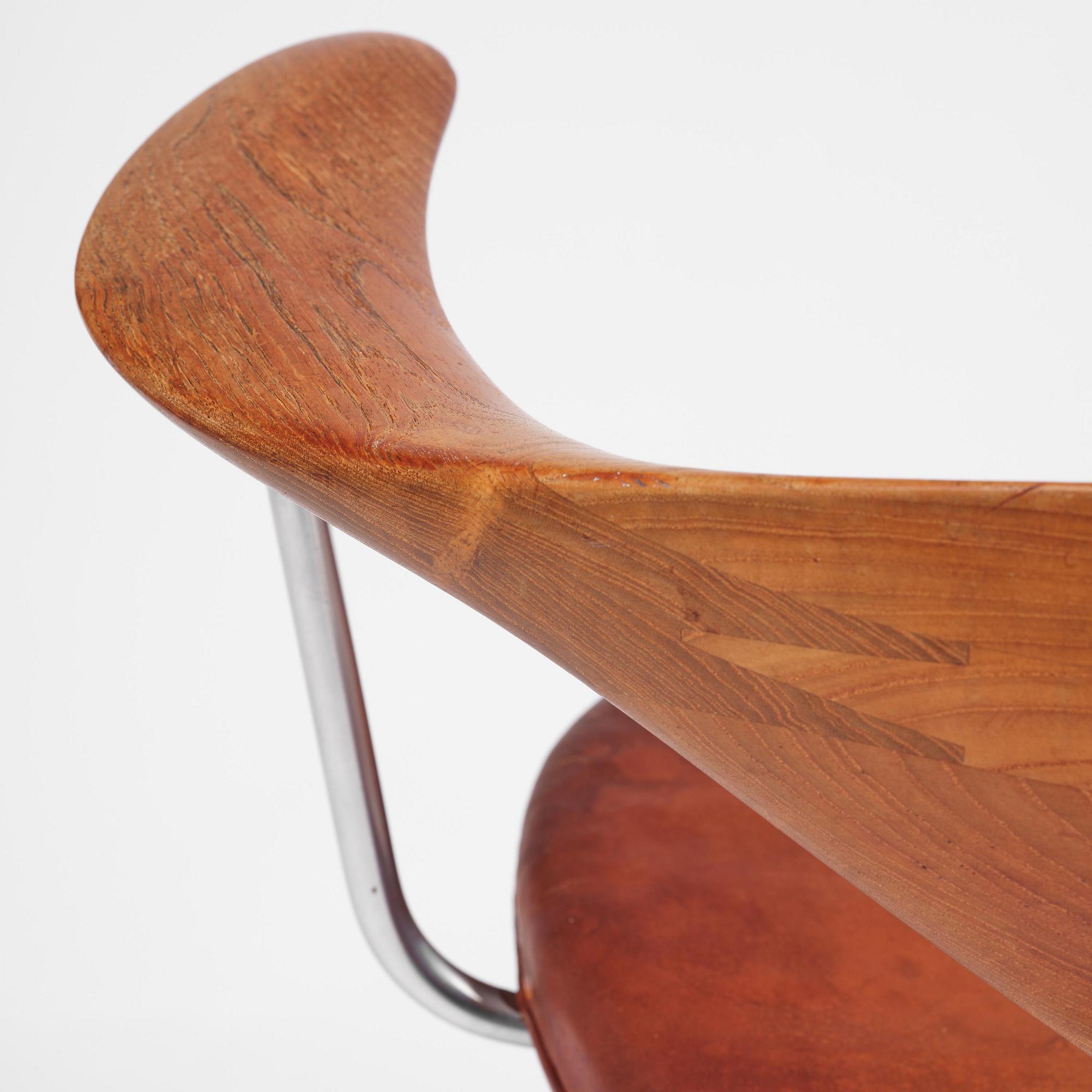 Hans J. Wegner, skrivbordsstol, "Swivel Chair" modell "JH502", Johannes Hansen, Danmark, 1950-60-tal.