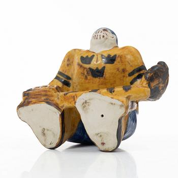 Lisa Larson, Figure, hockey goalkeeper, stoneware, Gustavsberg.
