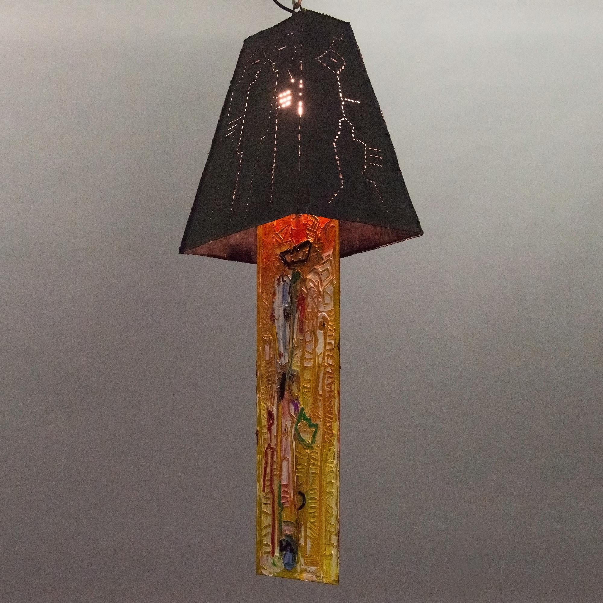 SOILE YLI-MÄYRY, lampskulptur, signerad Soile Yli-Mäyry 2001.