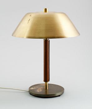 BORDSLAMPA, mässing, 1900-talets mitt.