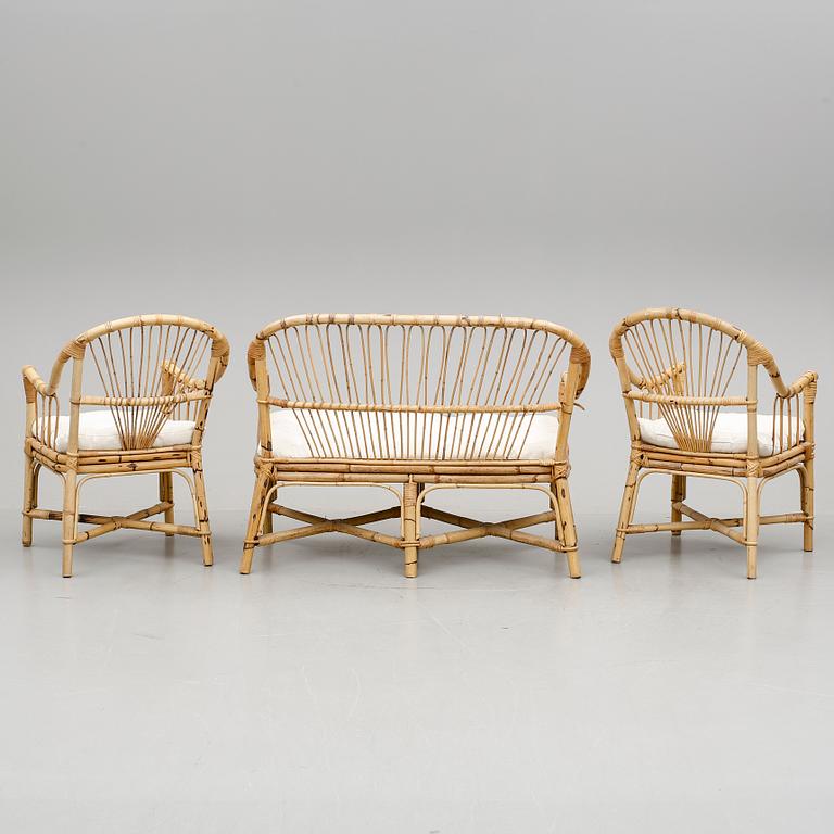 TRÄDGÅRDSGRUPP, 3 st, 1900-talets andra hälft.