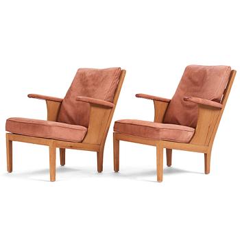 Carl Malmsten, a rare pair of "Studiosus" armchairs, Sweden 1936.