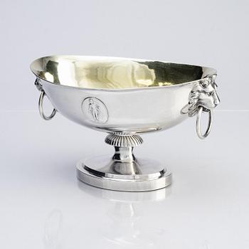 Simson Ryberg, uppsatsskål, silver, Stockholm 1796. Sengustaviansk.