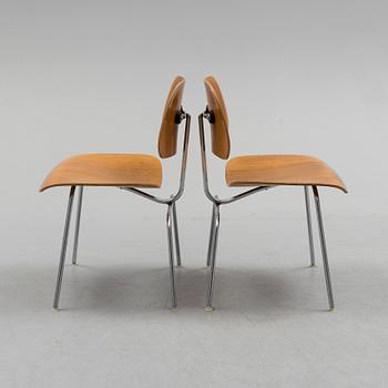 CHARLES & RAY EAMES, a pair of DCM chairs from Herman  Miller.