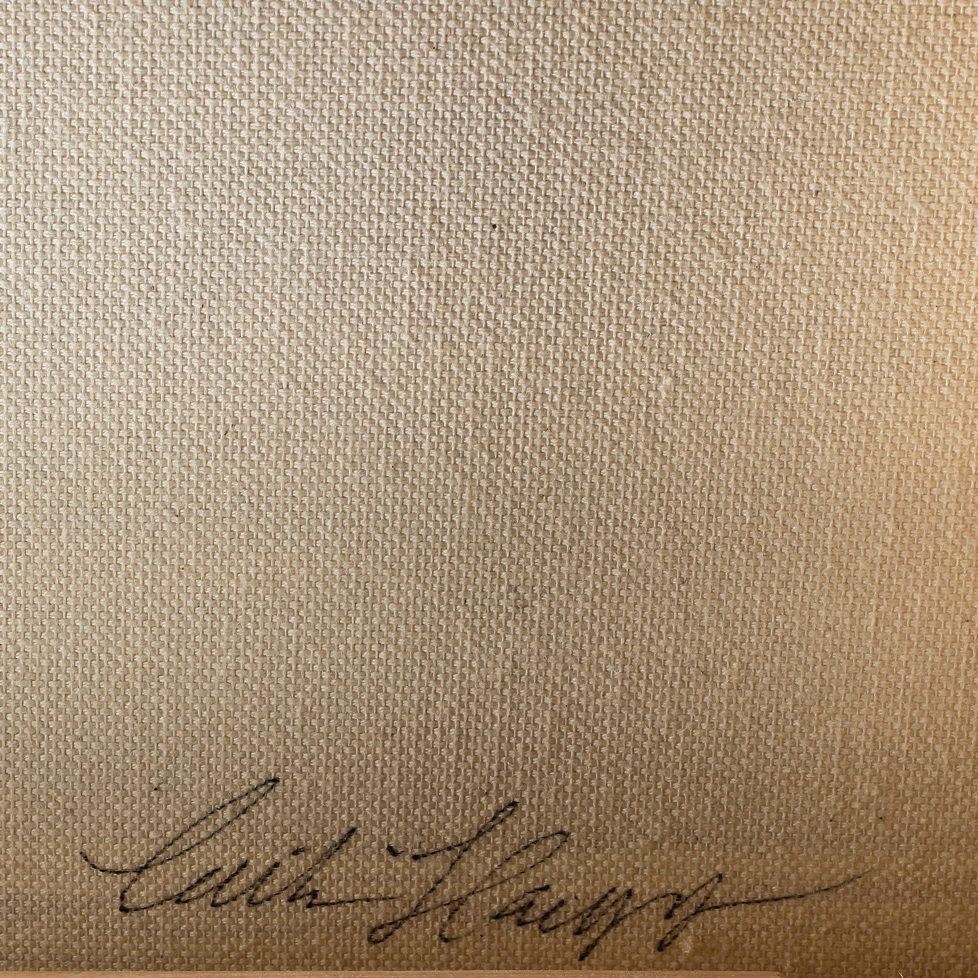 CECILIA HAUPT, olja på duk, signerad a tergo.