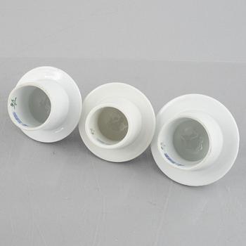 A group of five 'Blue Fluted Plain' porcelain Coffee Pots, Royal Copenhagen, models 46, 47, 48, 49, 1898-1923 and later.