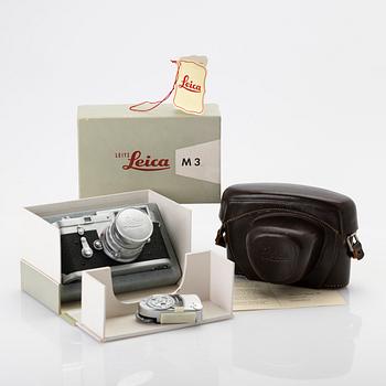 Camera, Leica M3 with lens, manufactured in 1957.