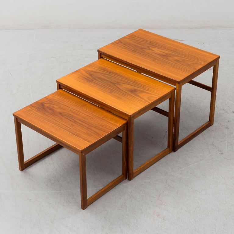 A set of three 20th century tables.