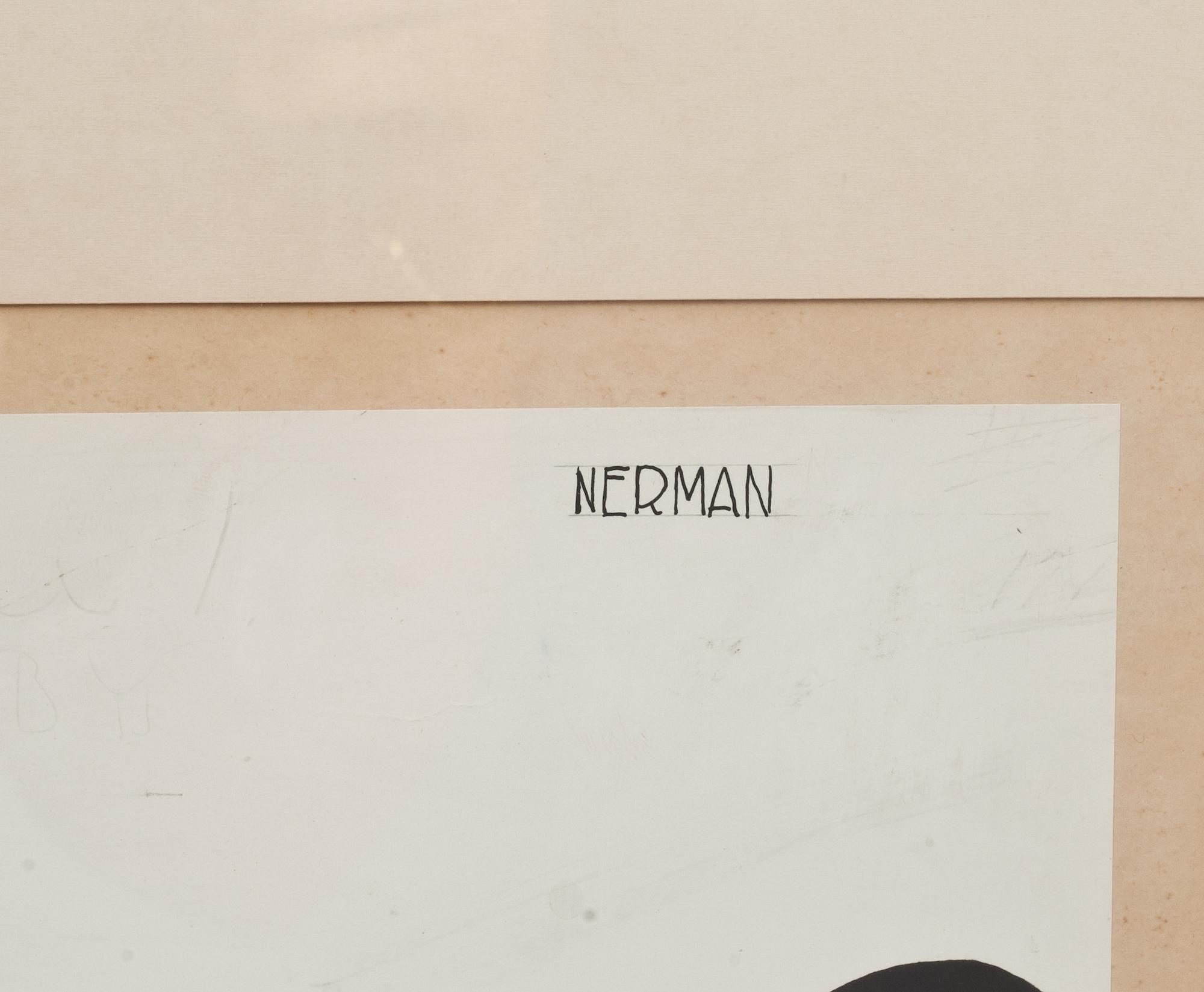 EINAR NERMAN, blandteknik, signerad.