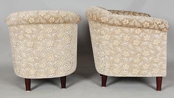 FÅTÖLJER, 1 par, 1900-talets mitt.