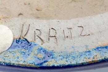 Ulla Kraitz, a signed ceramic sculpture.