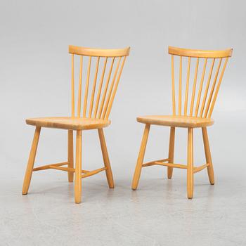 Carl Malmsten, two 'Lilla Åland' chairs, Stolab, Sweden, 2013.