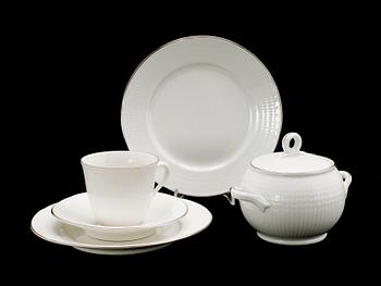 KAFFESERVIS, 36 del, porslin, "Capitol", Rörstrand.