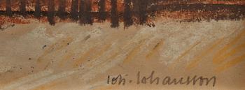 JOHAN JOHANSSON, pastell, sign.