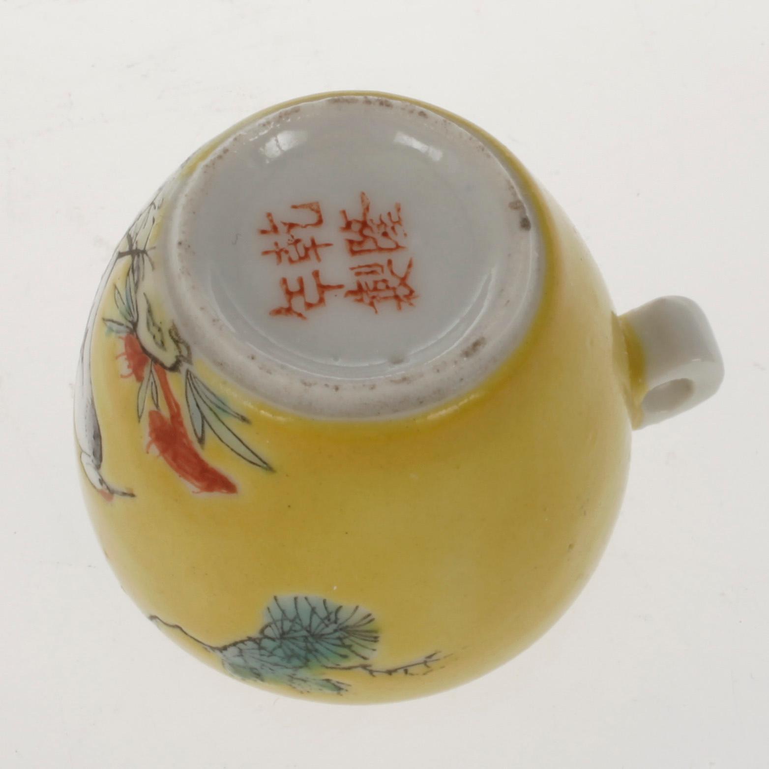 PARTI SKÅLAR samt FÅGELSKÅLAR, 5+15 st, porslin. Kina Republik (1912-1949).