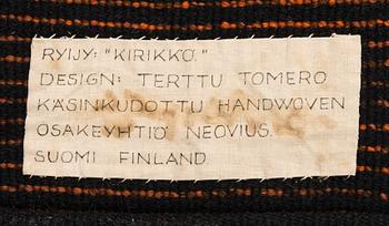 Terttu Tomero, rya, modell för Neovius. 1960-tal. Ca 204x122 cm.