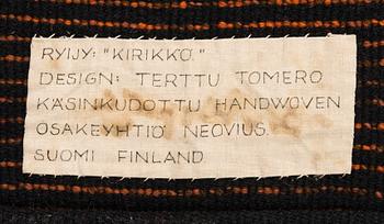 Terttu Tomero, A Finnish long pile rug for Neovius. Circa 204x122 cm.