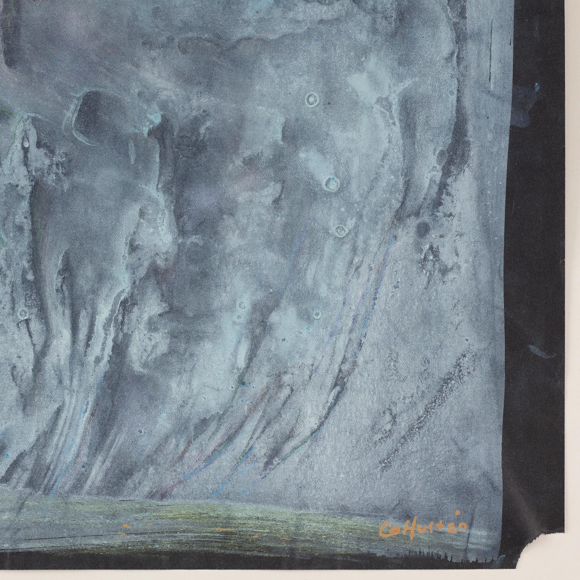 CO Hultén, gouache på papper, signerad och utförd 1946.