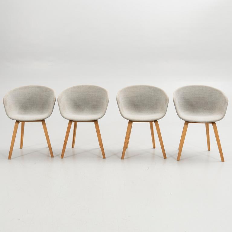 Stolar, 4 st, "About a Chair 23", HAY, 2000-tal.
