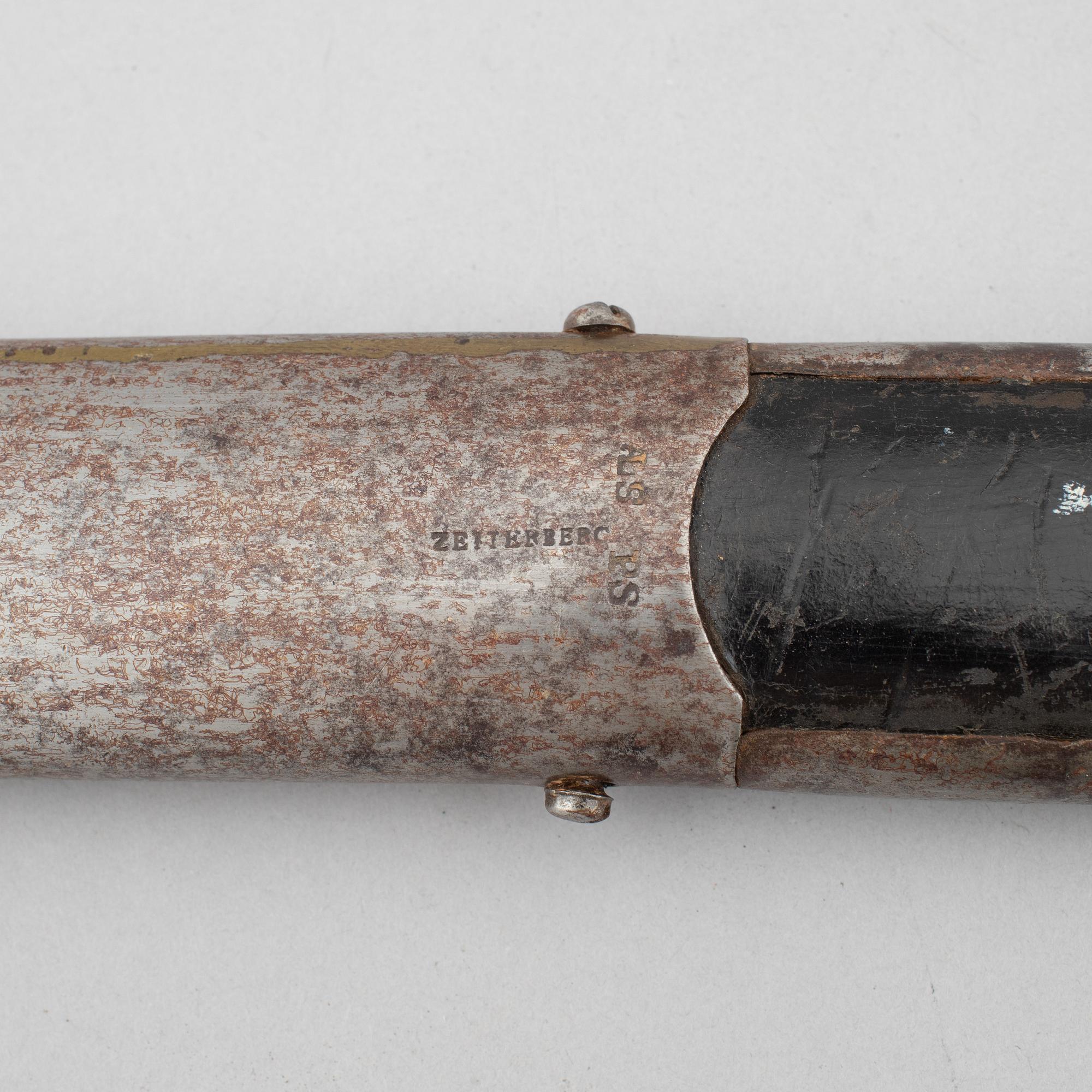 Sabre, Swedish, m/1825 for the hussars, with scabbard.