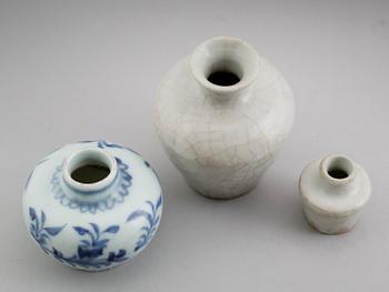 VASER, 3 st, Kina, bl a Swatow, 1400-/1500-tal.
