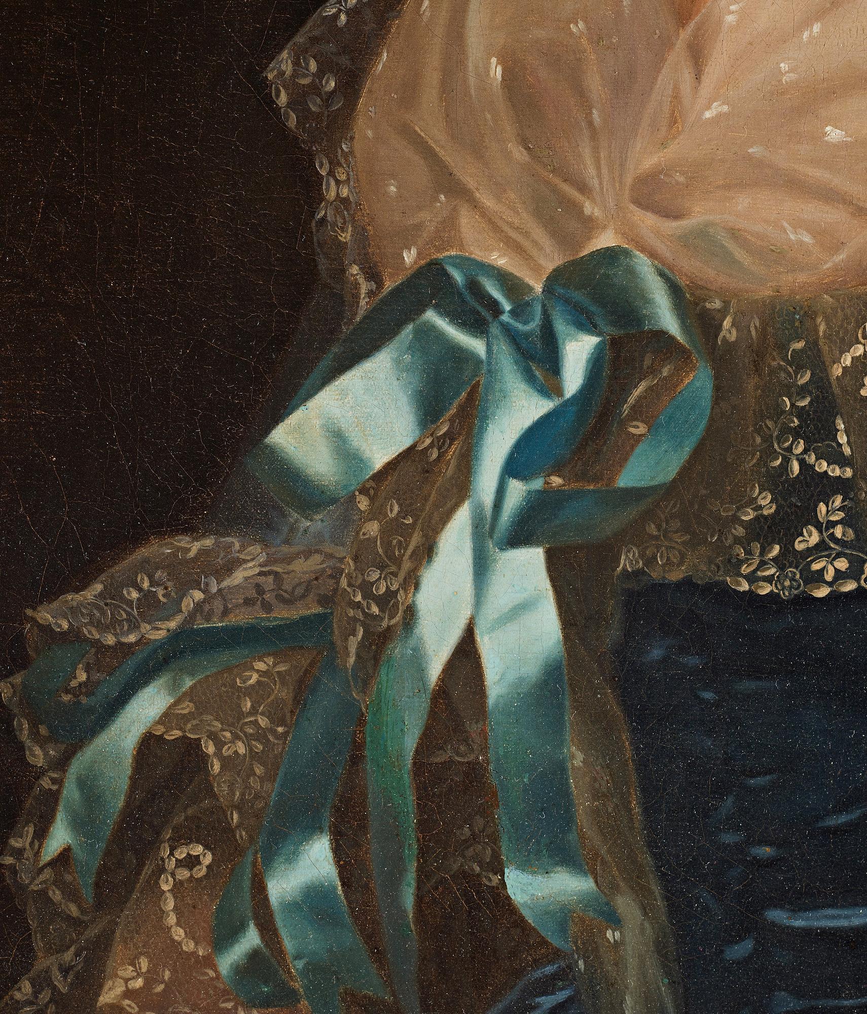 Alexander Roslin, Unknown lady in a blue dress.