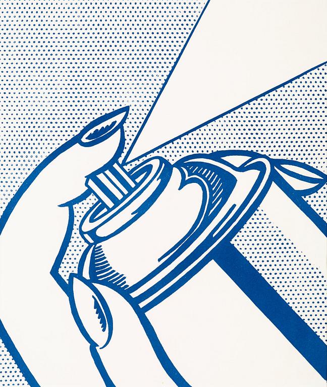 Roy Lichtenstein, "Spray Can " (regular edition), ur: "1¢ Life".