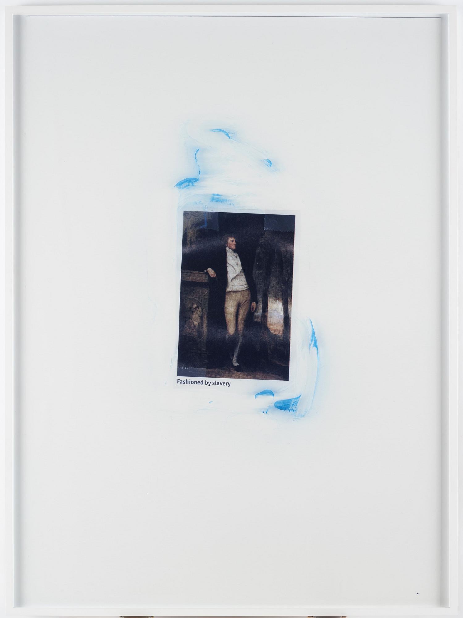 Matias Faldbakken, signed and dated 2012 verso. Unique. Indian ink on framed lightjet print.