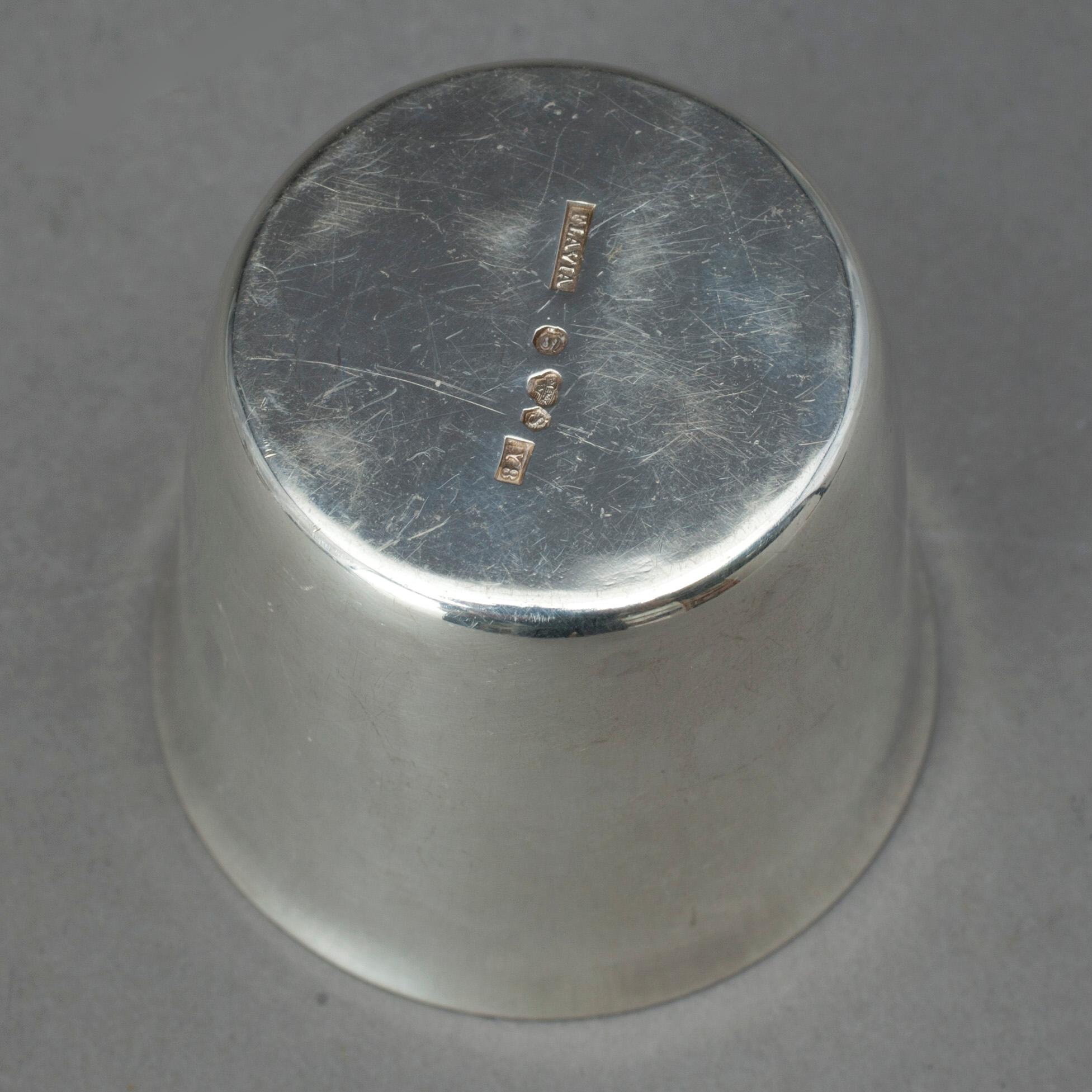 BÄGARE, 12 st, silver, Flavia, 1949. Tot ca 373 gram.