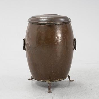 Vattentunna, koppar, 1800-tal.