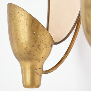 Carl-Axel Acking, a pair of wall lamps model "5017", Bröderna Malmströms Metallvarufabrik, Malmö, 1940s.