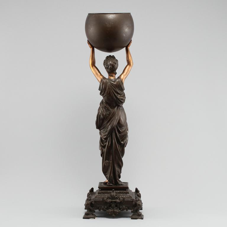 SKULPTUR, patinerad metall, sekelskiftet 1800/1900.