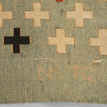 Annie Frykholm, a tapestry, tapestry weave ("Hauteliss textile"), ca 252,5-258 x 141-146 cm, signerad NK TG AFm.