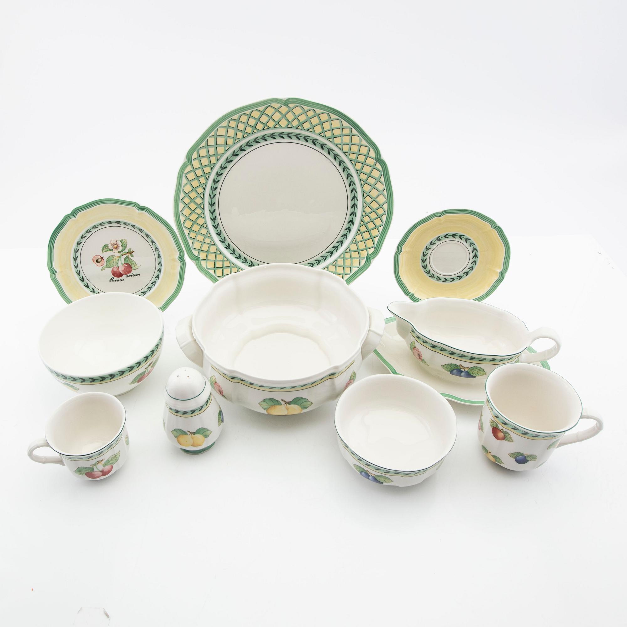 Service, 73 pieces, porcelain, "French Garden Fleurence", Villeroy & Boch, Germany.
