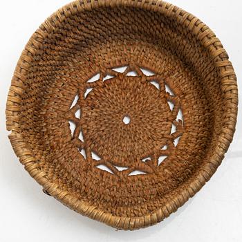 Root baskets, 3 pcs, folk art, 19th century.