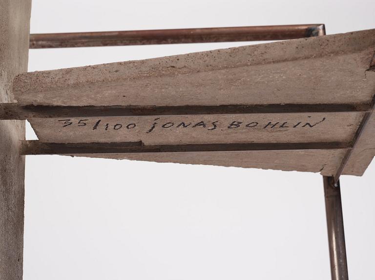 Jonas Bohlin, "Concrete", karmstol, ed. 35/100, Källemo, Värnamo 1981.
