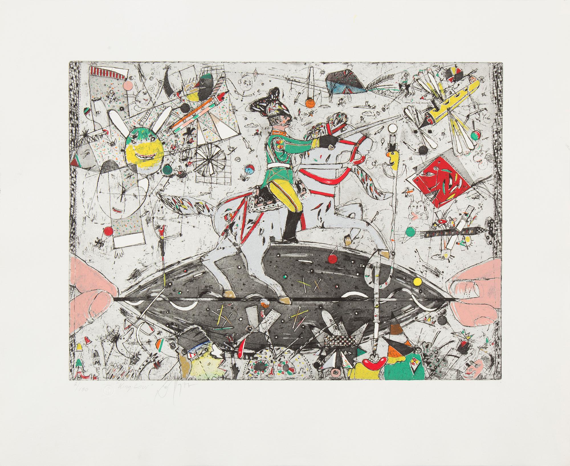 JORGO KRALLIS, färgetsningar, 3 st, signerade och numrerade 1/180 samt 2/180.