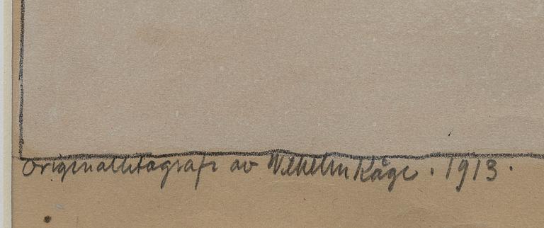 Wilhelm Kåge, Winter Landscape and Building.