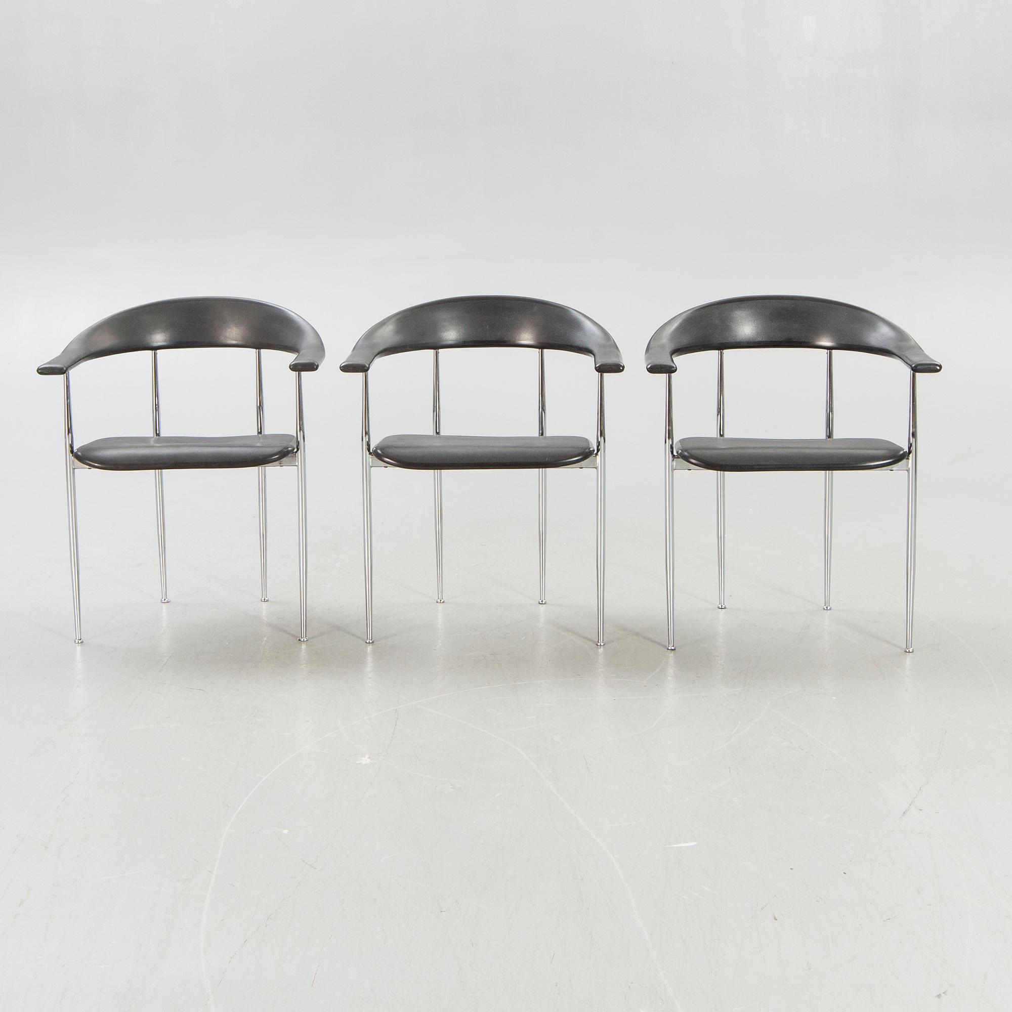 Giancarlo Vegni & Gianfranco Gualtierotti, armchairs 6 pcs for Fasem 20th century later.