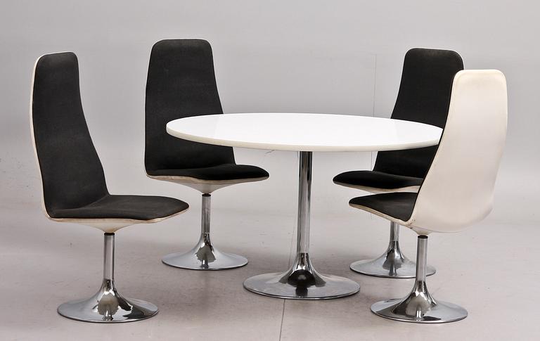 MATGRUPP, 5 delar, Johanson Design. 1960/70-tal.