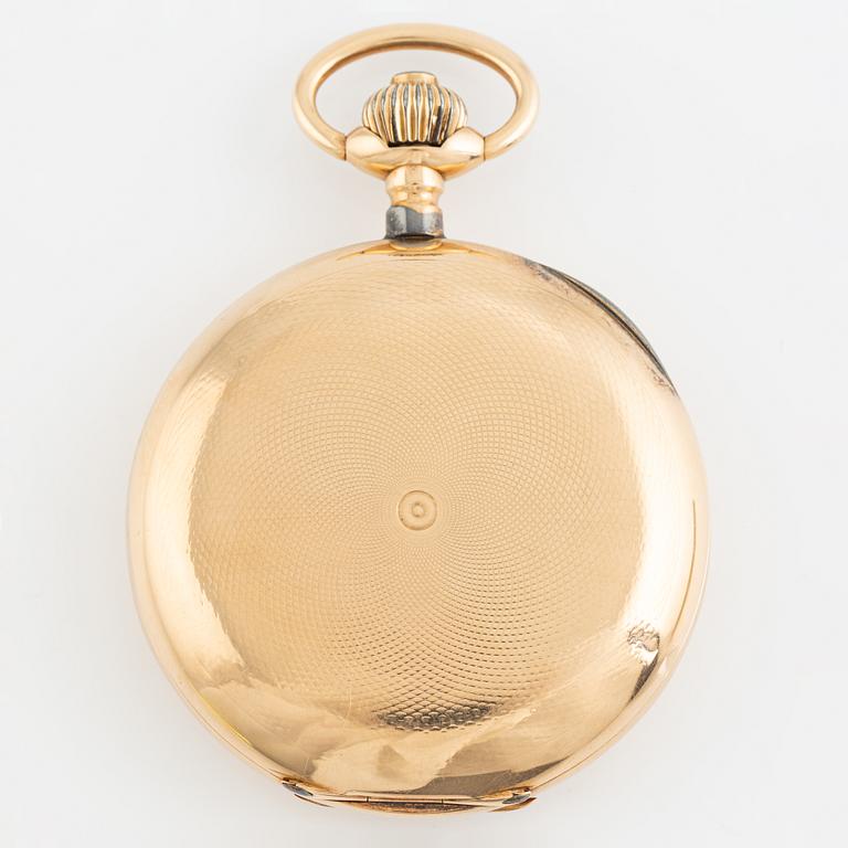 Pocket watch, Chronométre, 14K gold, 55,5 mm.