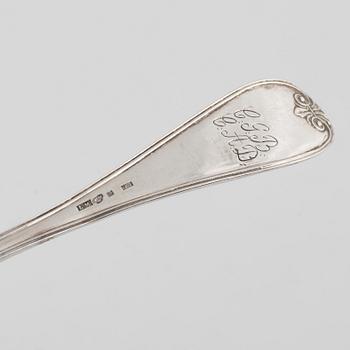 Twelve Swedish Silver Spoons, 19th Century.