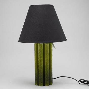 Helena Tynel, a glass table lamp, Flygfors, second half of the 20th century.