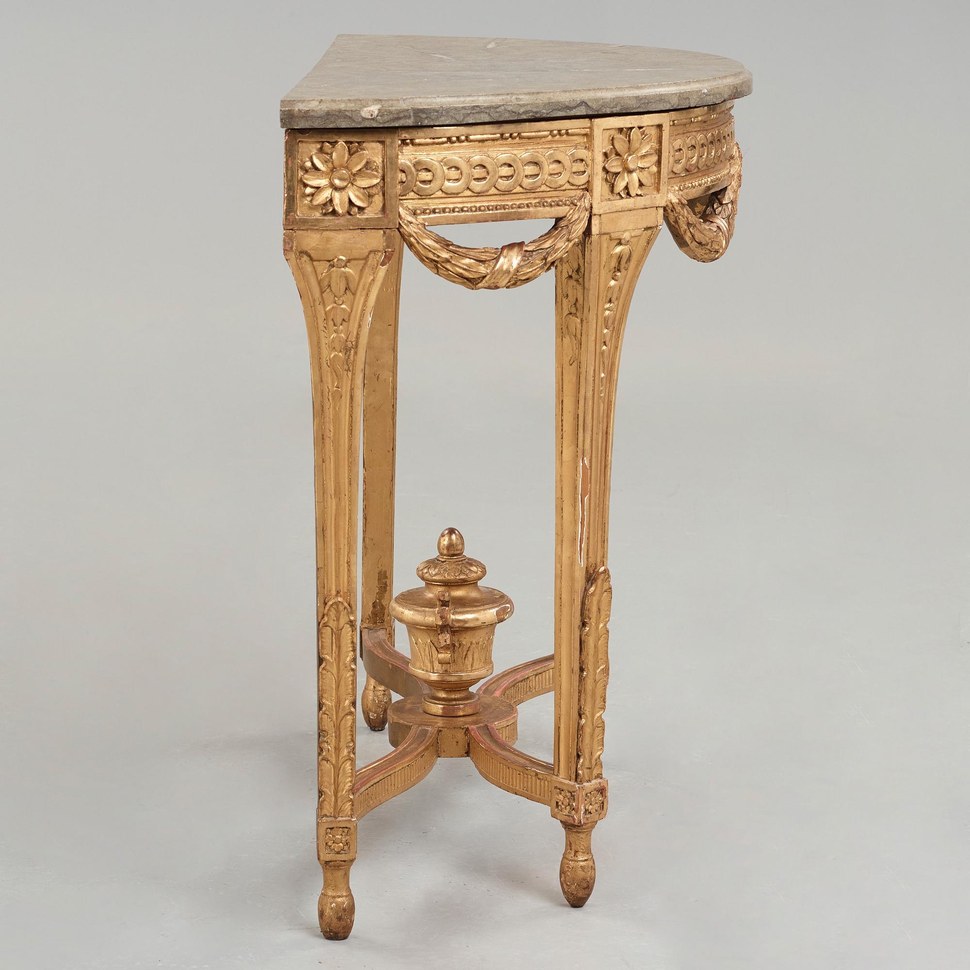 KONSOLBORD, gustavianskt stockholmsarbete, 1700-talets slut.