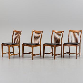 MATSALSBORD med STOLAR, fyra stycken, 1960-tal.