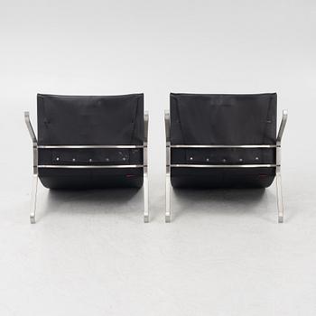 Poul Kjaerholm, fåtöljer, ett par, "PK22", Fritz Hansen, Danmark.