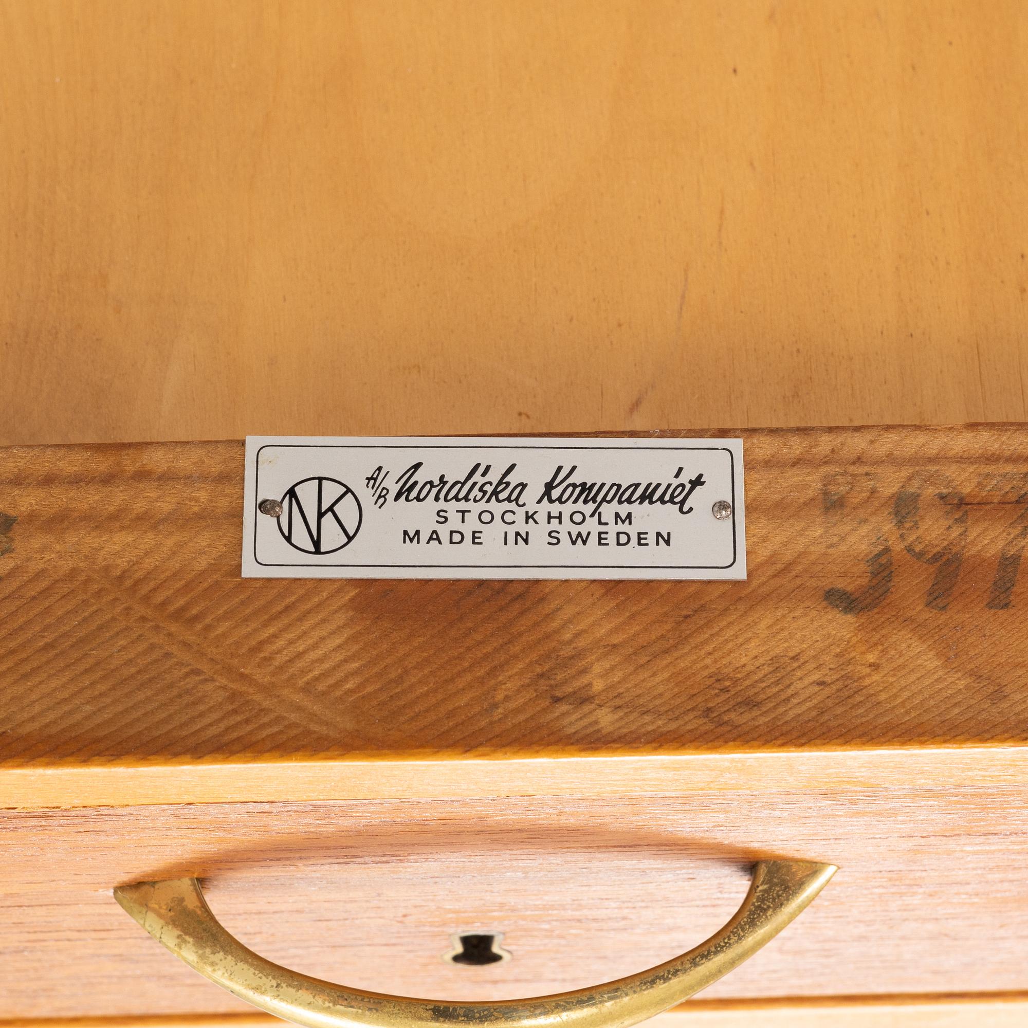 David Rosén, a teak veneered bedside table from the 'Futura-series', Nordiska Kompaniet.